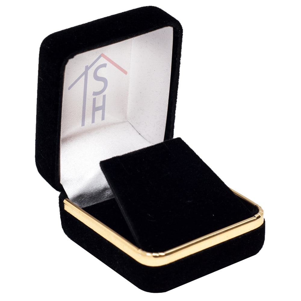 Velvet Earring Box with Gold Trim – SE3