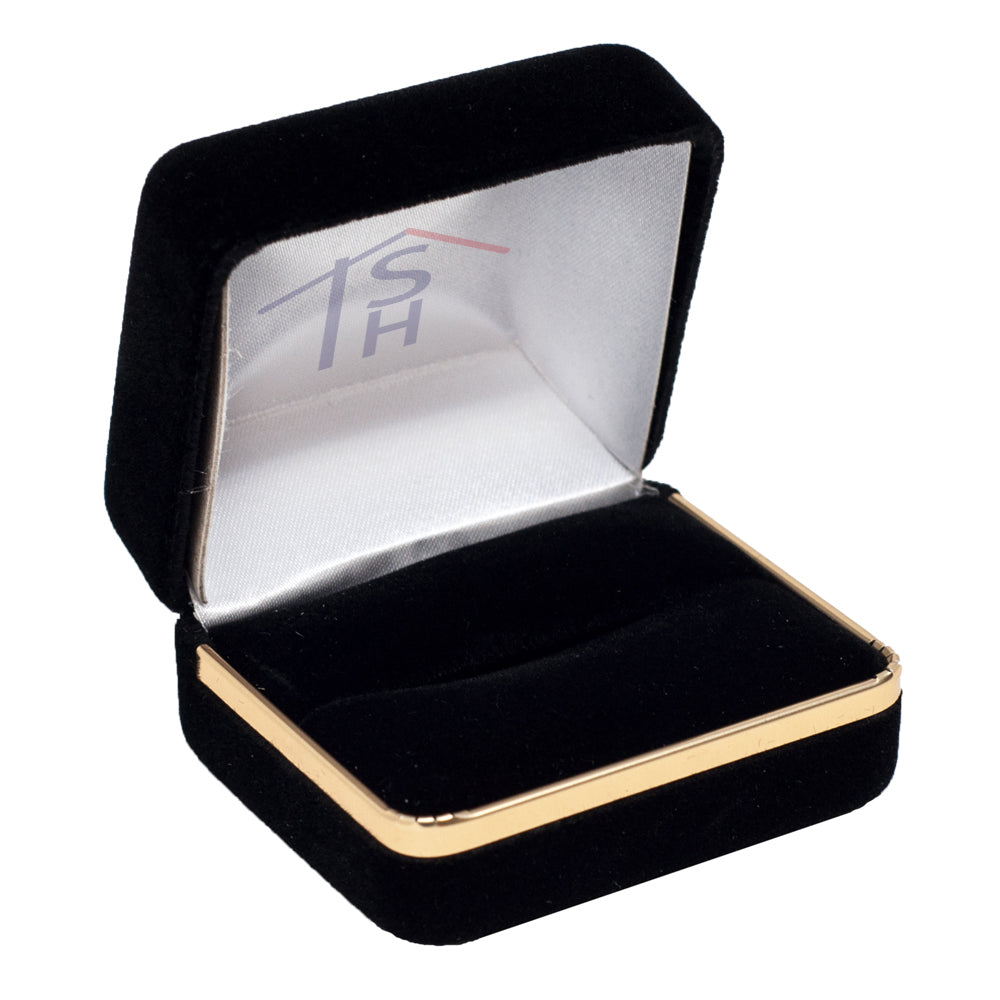 Velvet Ring Set Box with Gold Trim – SR5