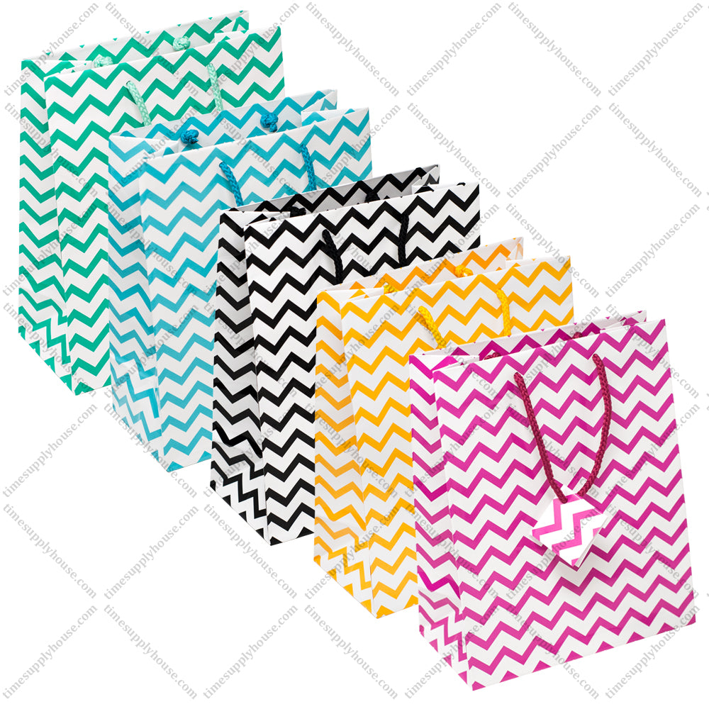 Assorted Chevron Tote Bags (Small, Medium, Large, X-Large)